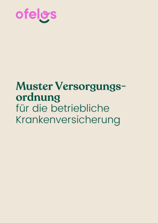 Muster Versorgungsordnung Cover