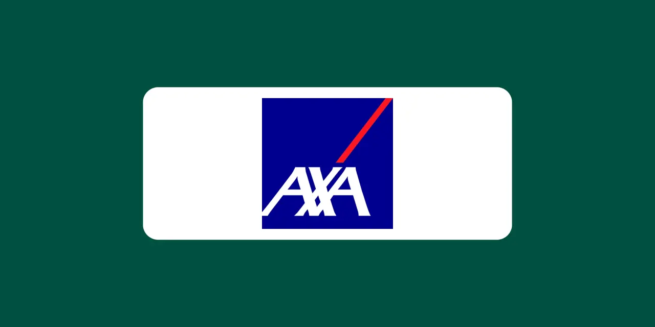 Logo der AXA Versicherung auf grünem Hintergrund